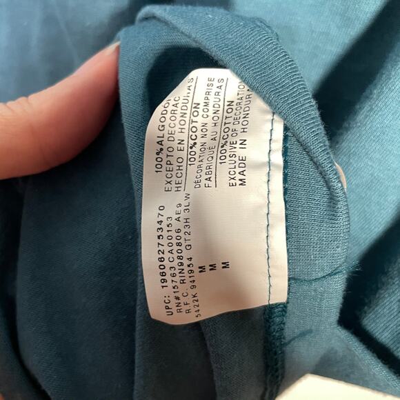 Champion Men's Graphic Jersey Script logo T-Shirt Aqua, Medium - Picture 7 of 7